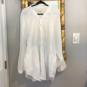 We The Free  Daydream buttondown tunic L white